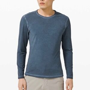 Lululemon 5 Year Basic Long Sleeve in Washed Blue SZ M Activewear Work Out